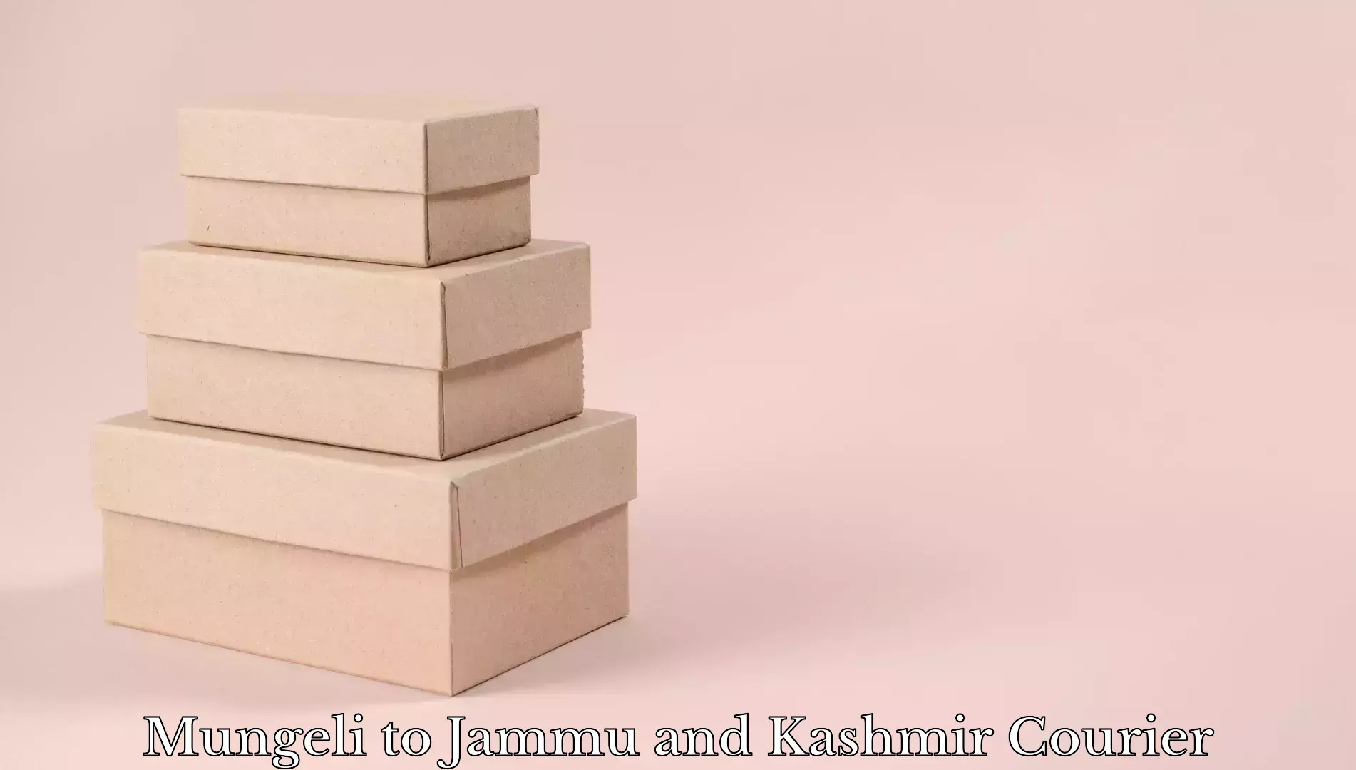 Luggage shipping rates Mungeli to Jammu