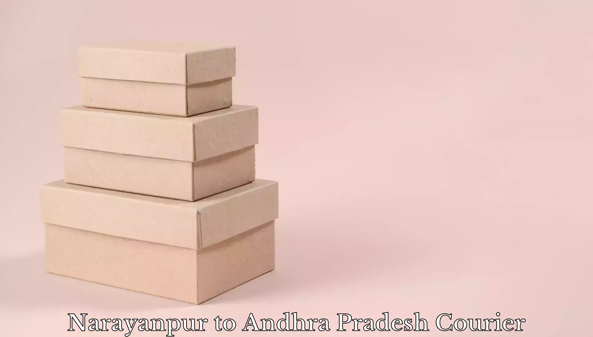 Overnight luggage courier Narayanpur to Andhra Pradesh