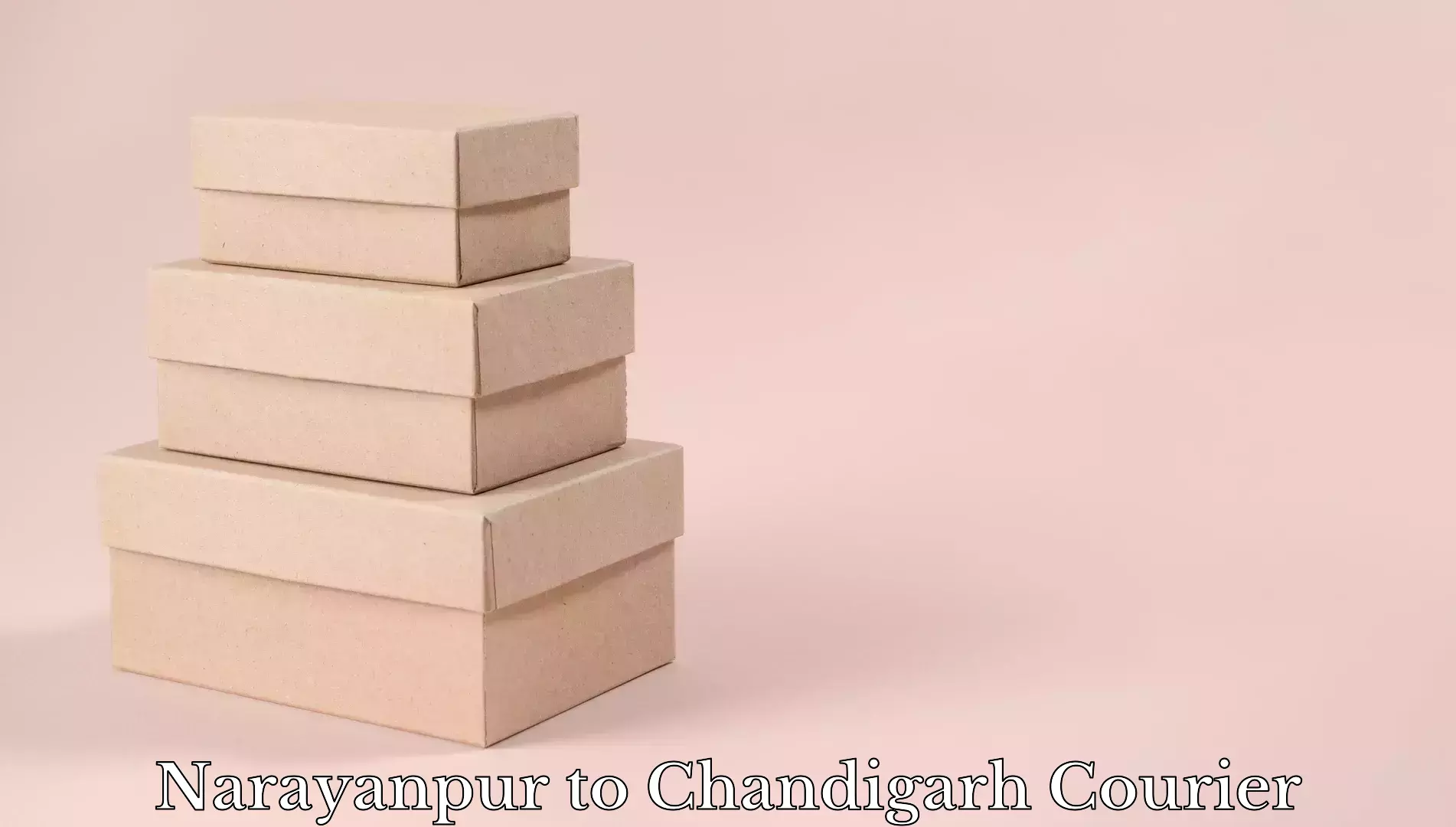 Hassle-free luggage shipping Narayanpur to Panjab University Chandigarh