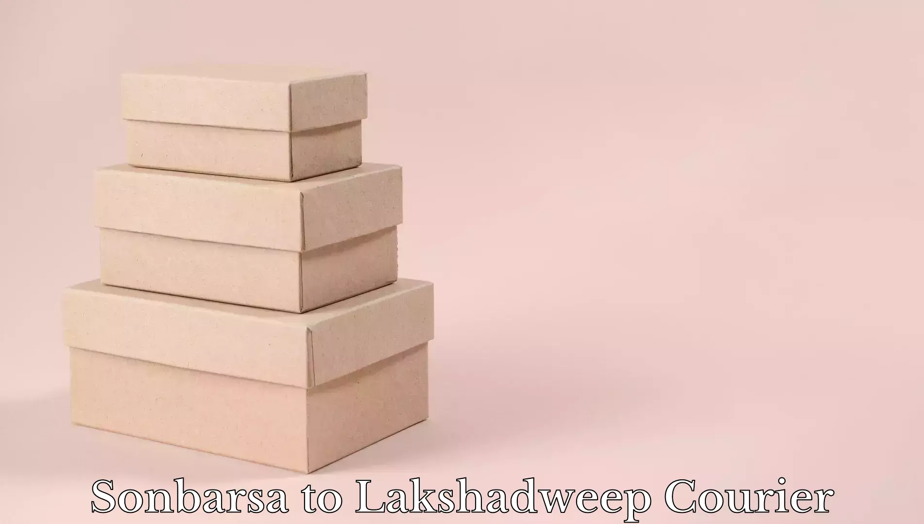 Luggage courier network Sonbarsa to Lakshadweep