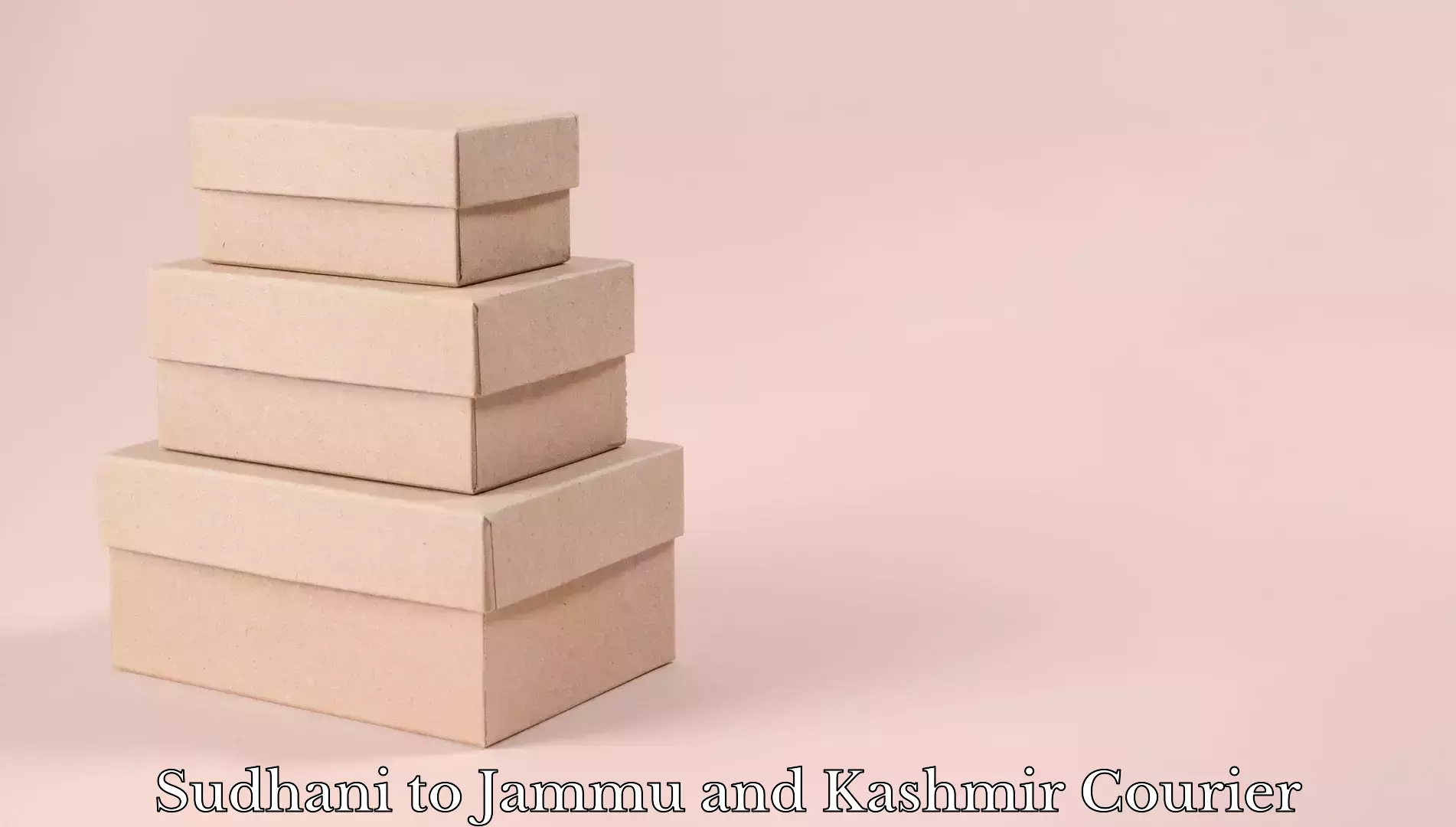 Baggage transport rates calculator Sudhani to Jammu and Kashmir