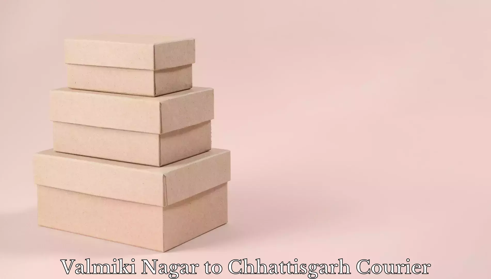 Baggage delivery scheduling Valmiki Nagar to Chhattisgarh