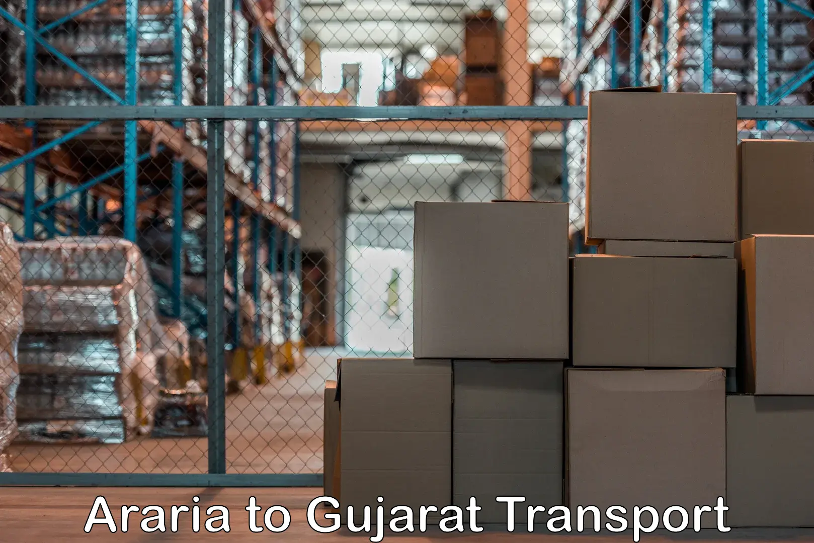 Transport in sharing Araria to Mehsana
