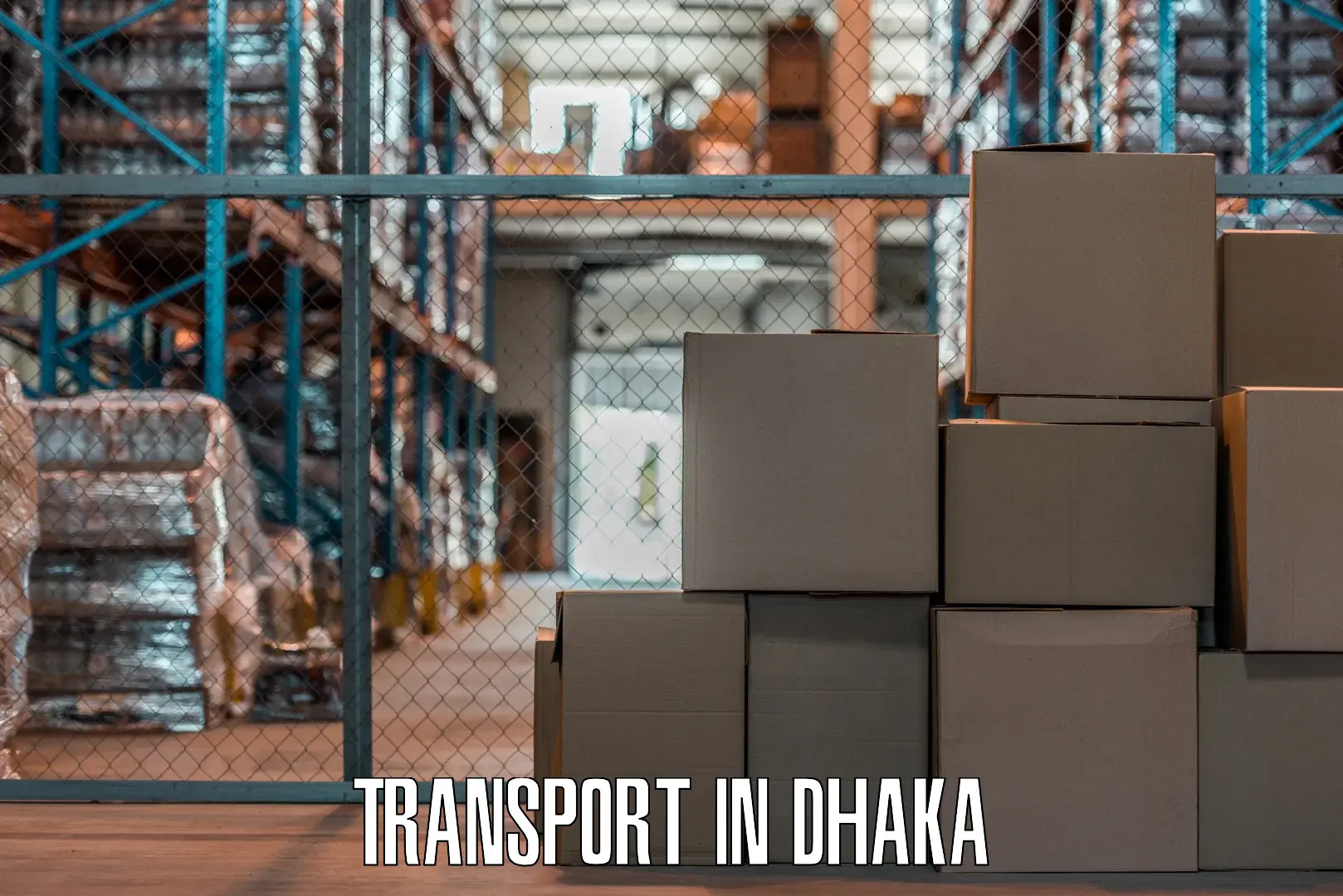 Container transport service in Dhaka
