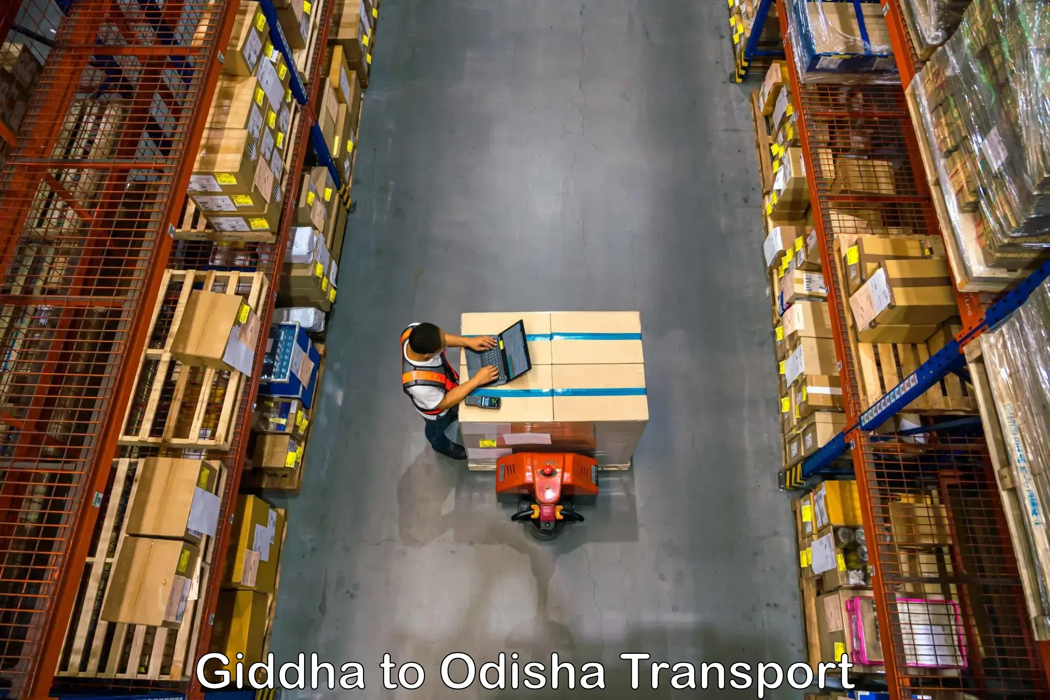Transport in sharing Giddha to Kuchinda