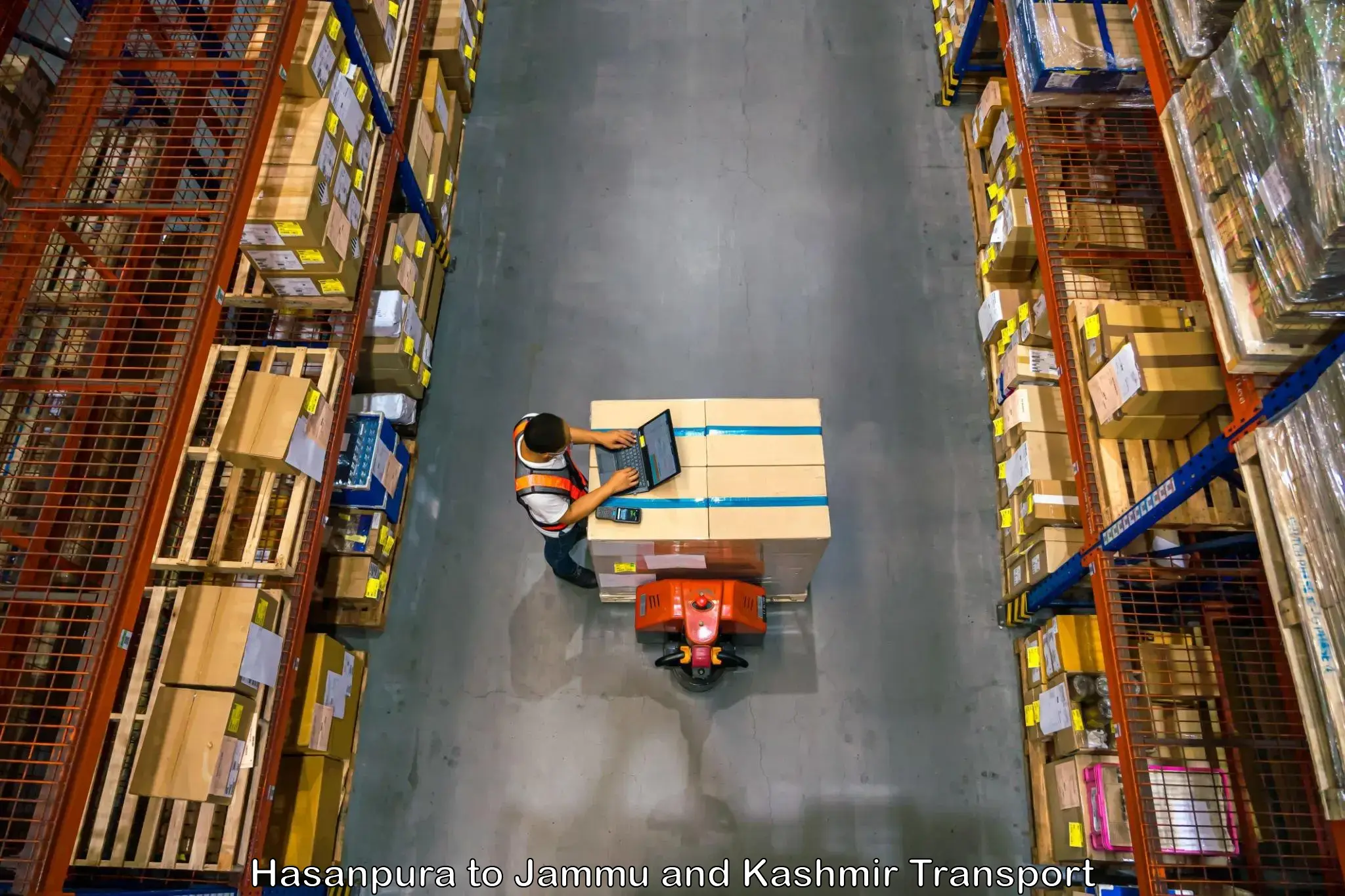Daily parcel service transport Hasanpura to Jammu and Kashmir