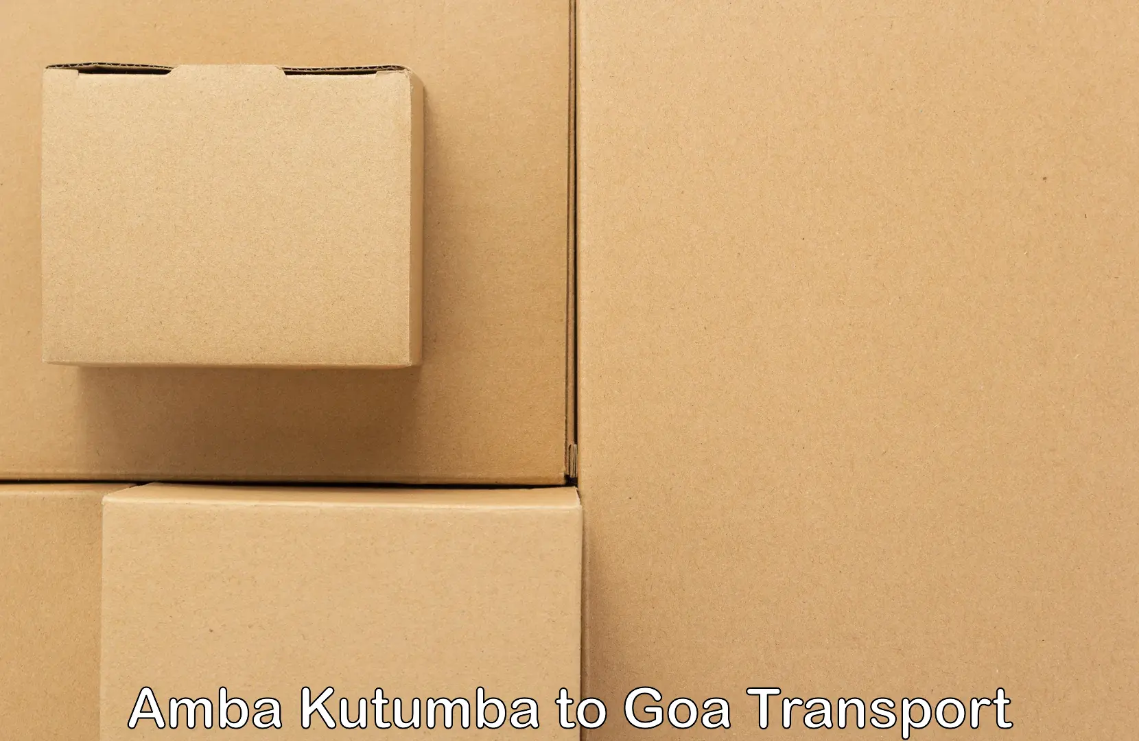Truck transport companies in India Amba Kutumba to Panaji