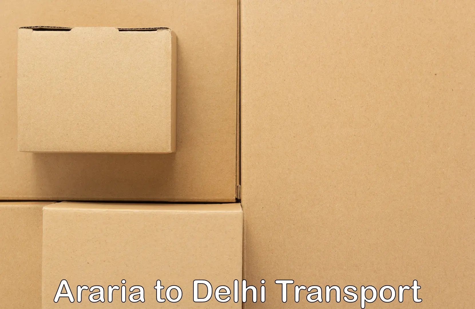 Nearby transport service Araria to Kalkaji