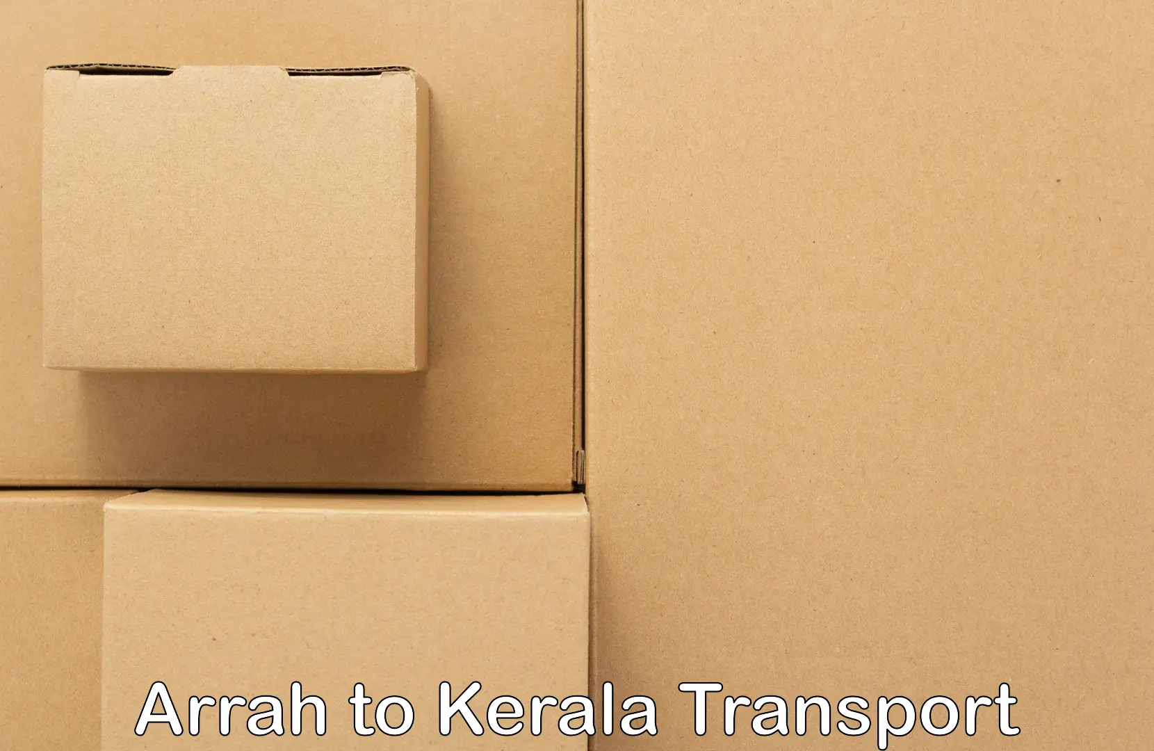 Two wheeler parcel service in Arrah to Kerala