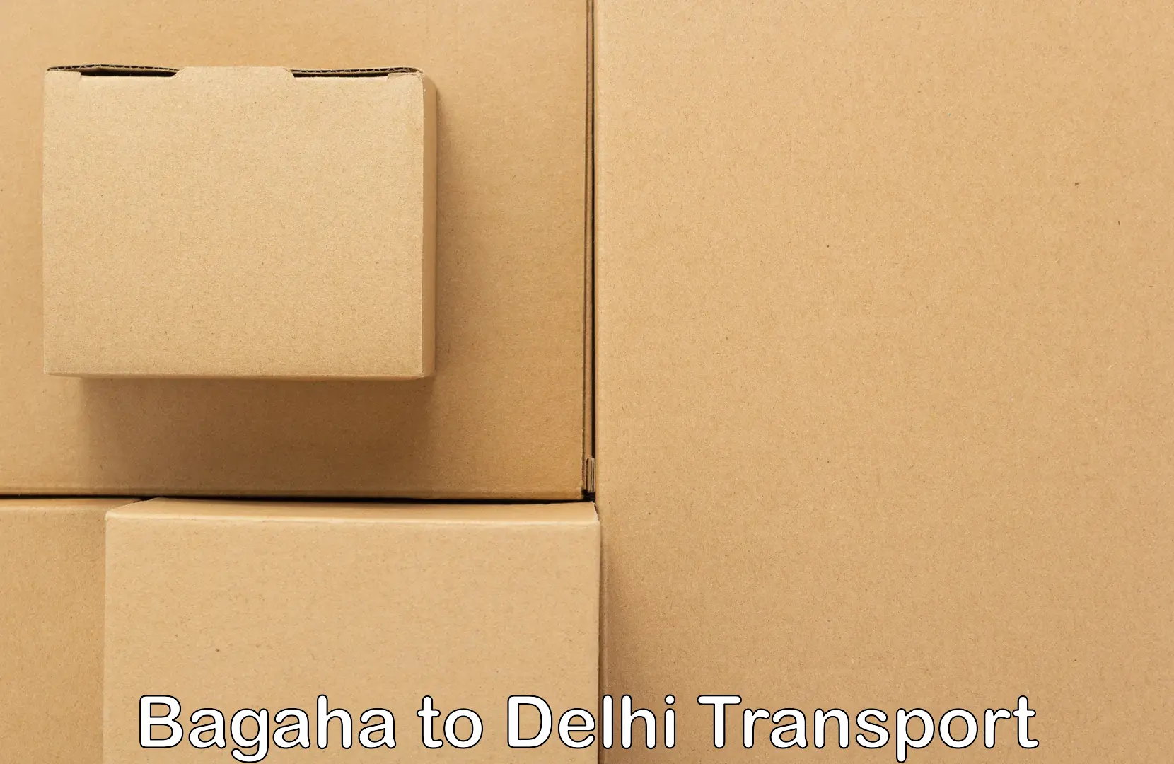 Two wheeler parcel service Bagaha to Indraprastha