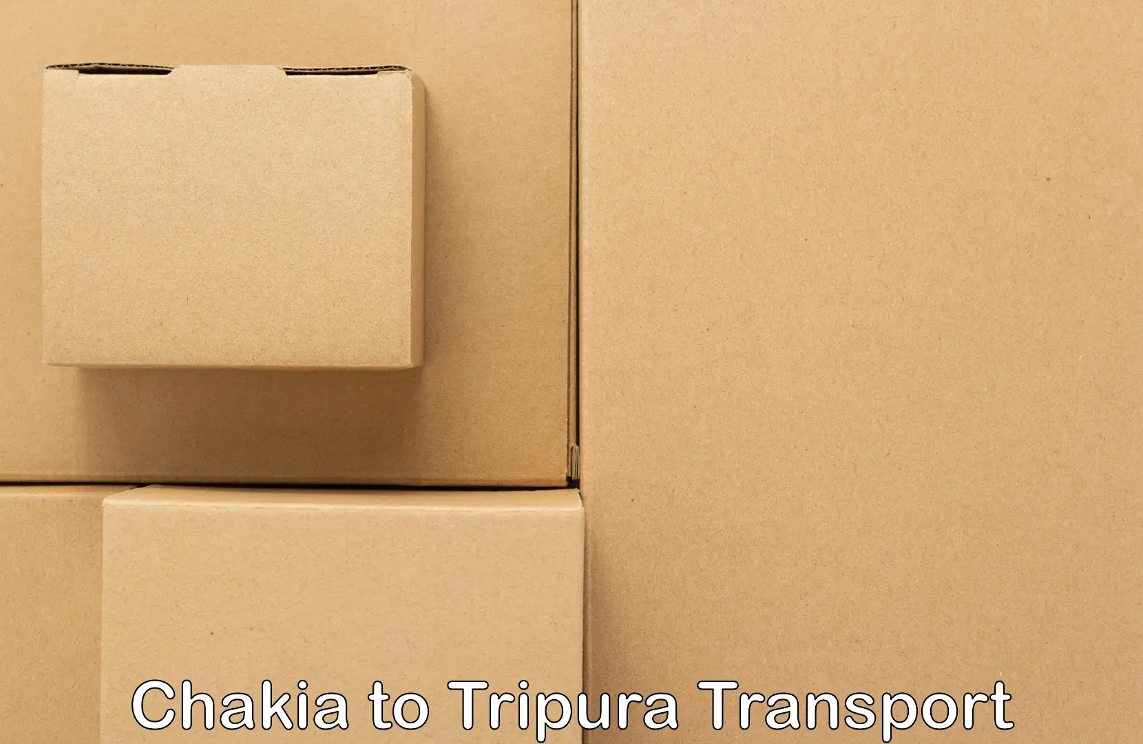 Air freight transport services in Chakia to Udaipur Tripura