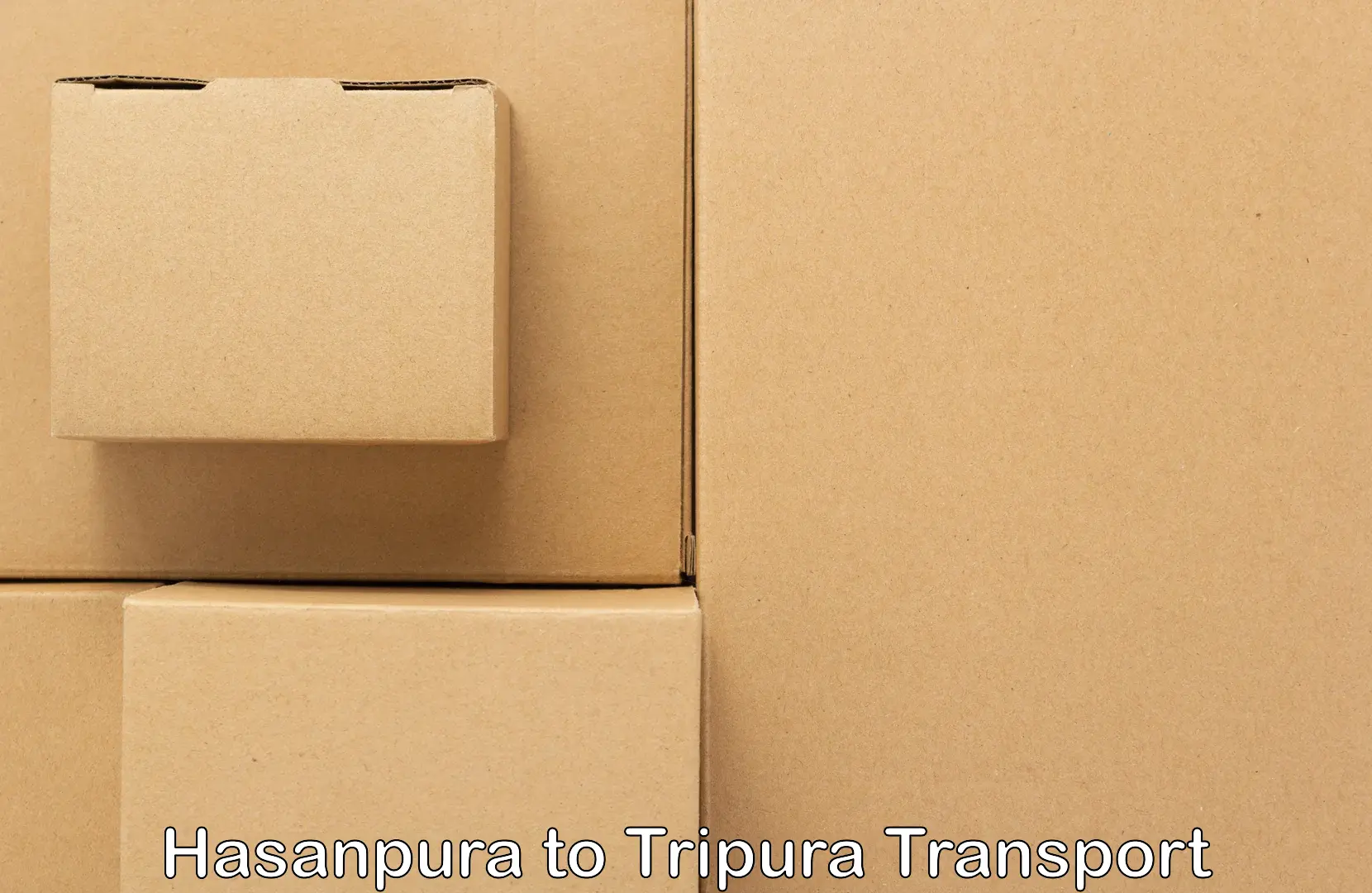 Nearest transport service Hasanpura to North Tripura