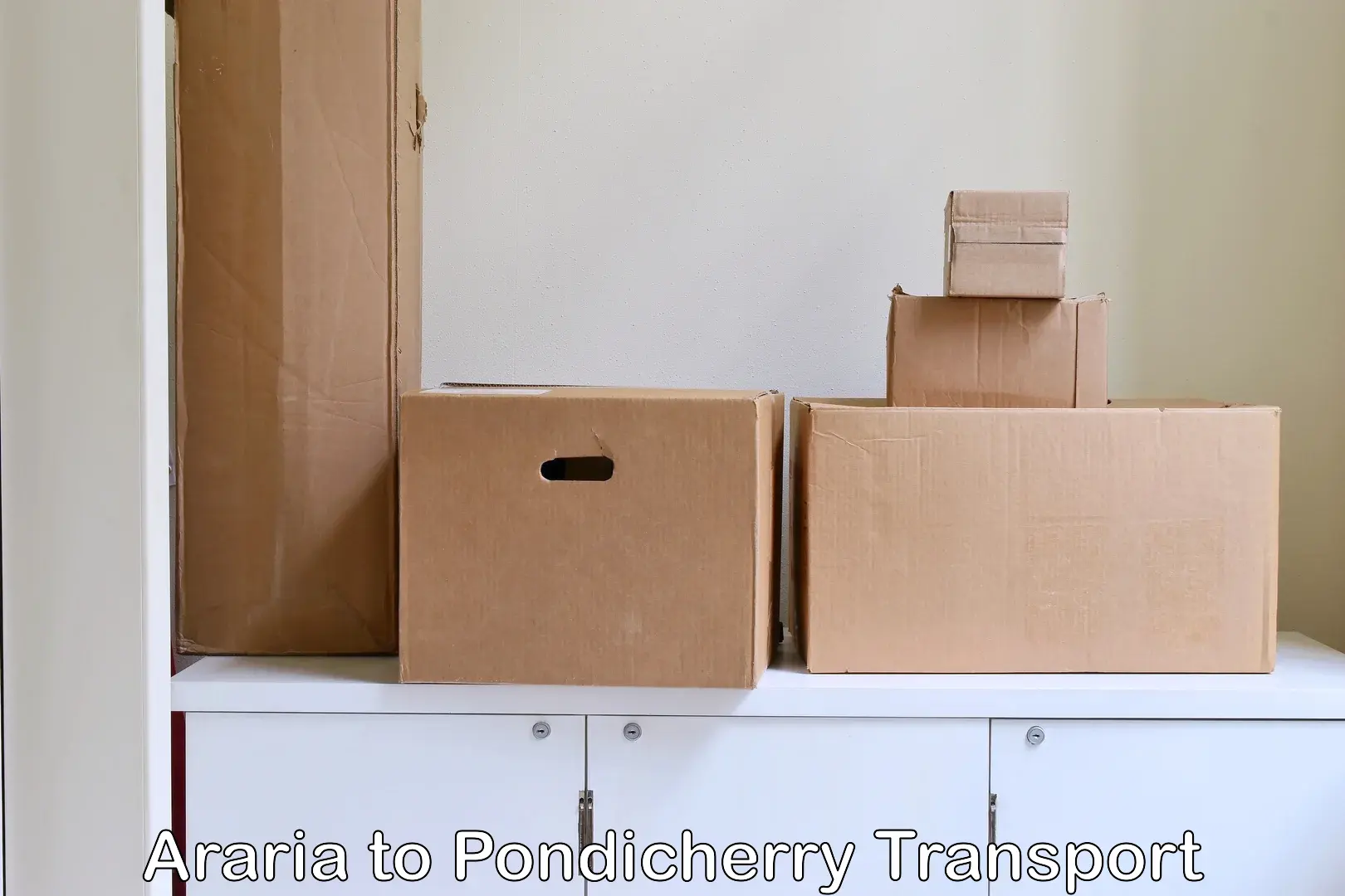 Shipping services Araria to Pondicherry University