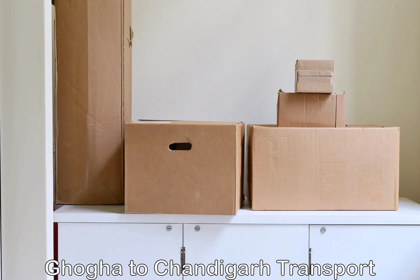 Air freight transport services Ghogha to Chandigarh
