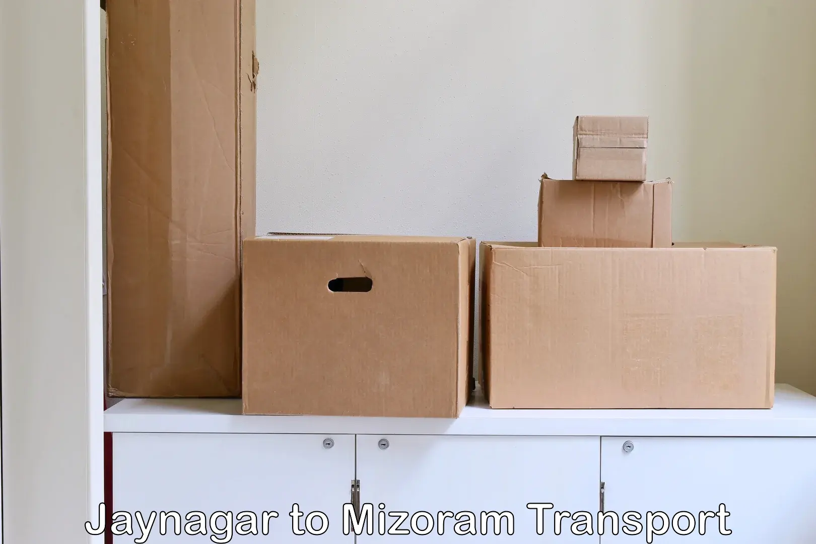 Container transport service Jaynagar to Mizoram University Aizawl