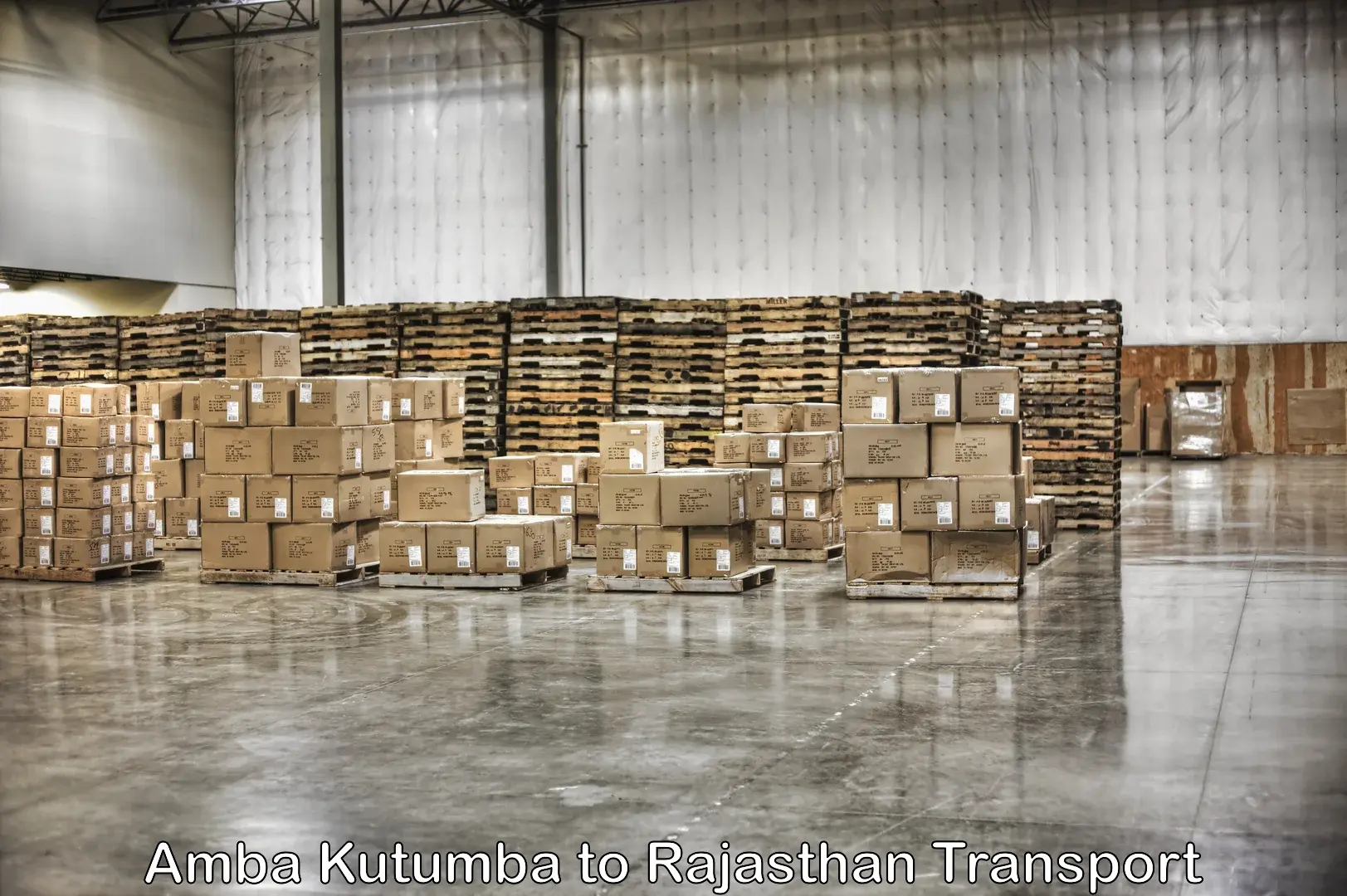 Container transport service Amba Kutumba to Raipur Pali