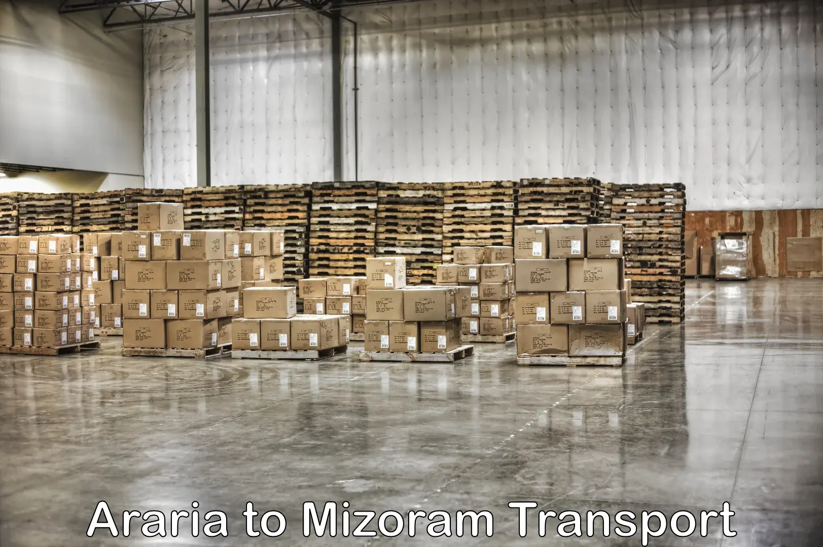 Cargo transport services Araria to Kolasib