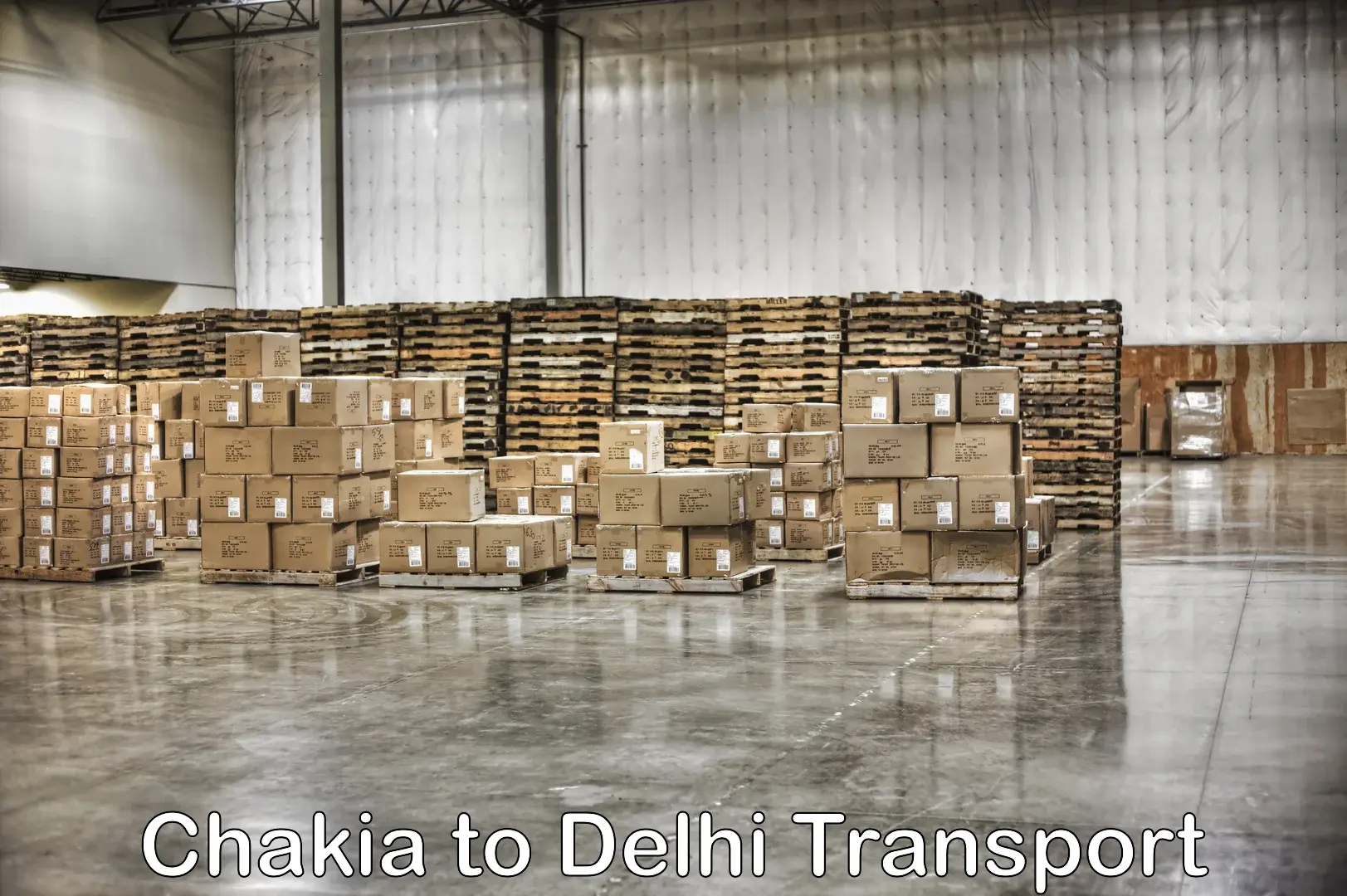 Domestic transport services Chakia to Delhi