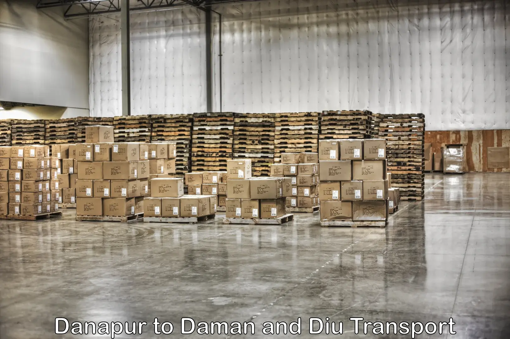 Container transport service Danapur to Diu