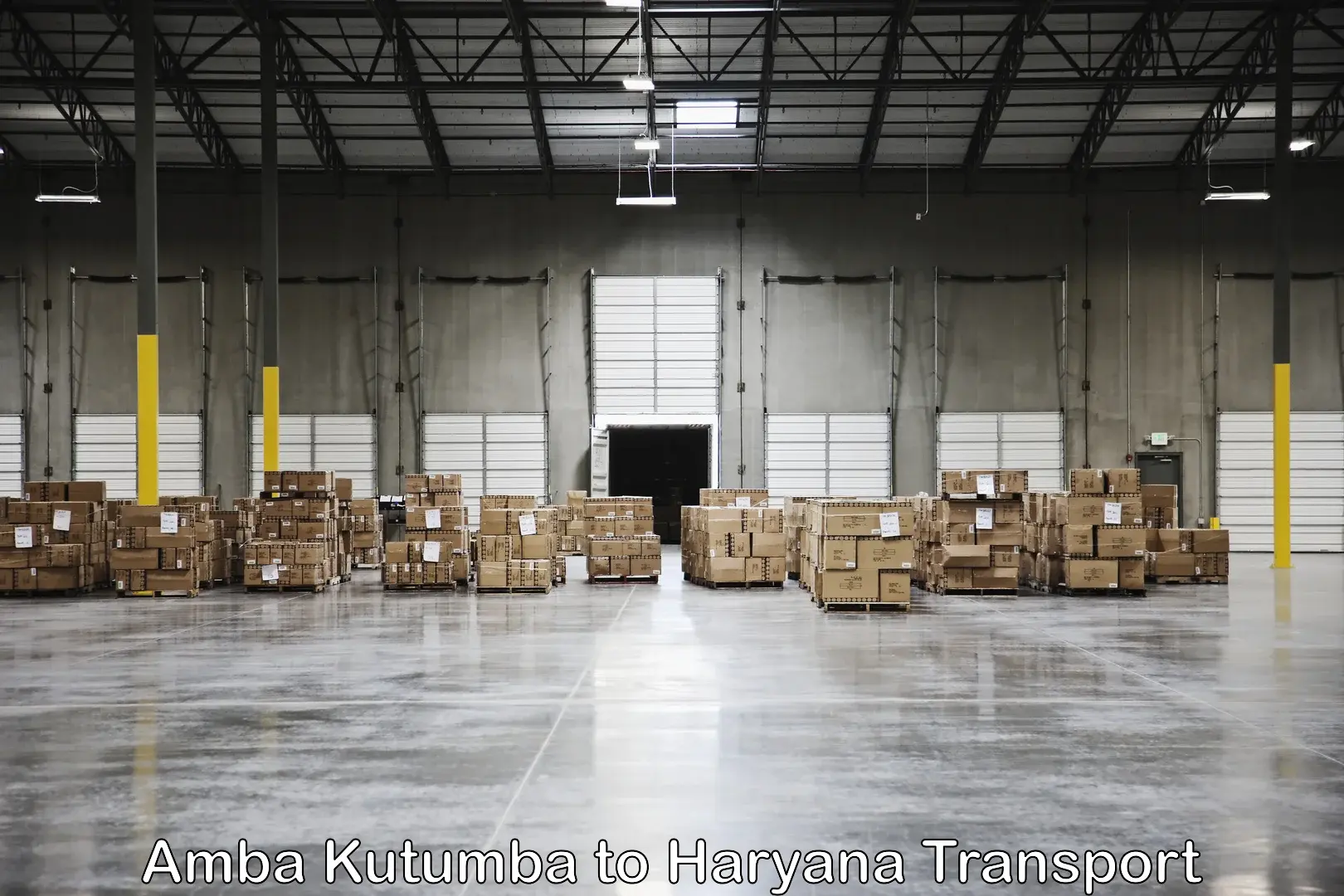 Container transport service Amba Kutumba to Panipat