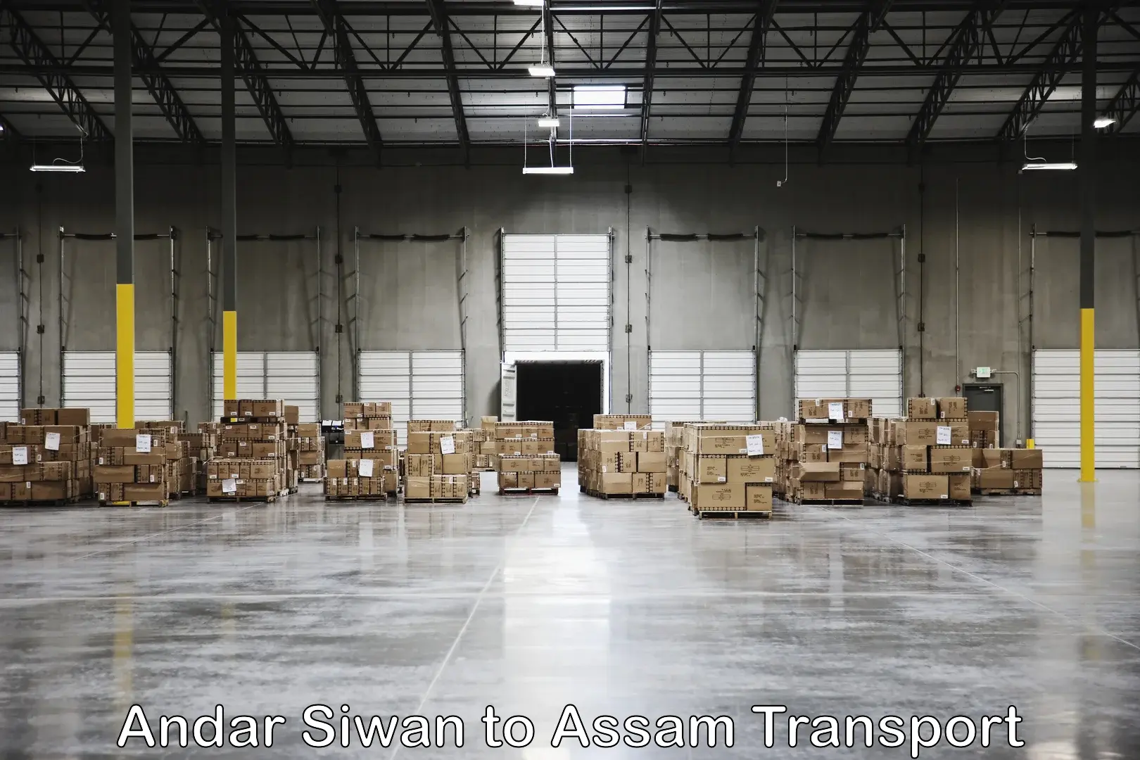 Domestic goods transportation services Andar Siwan to Assam