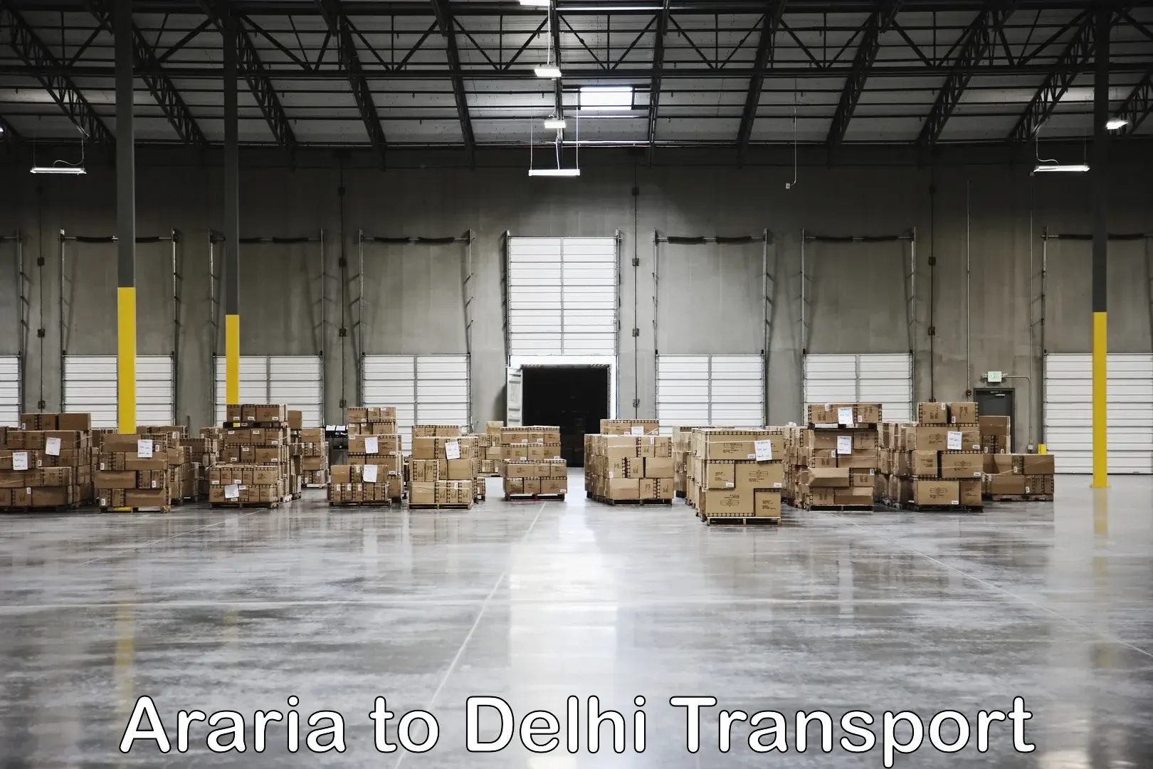 Bike transport service Araria to Jamia Millia Islamia New Delhi