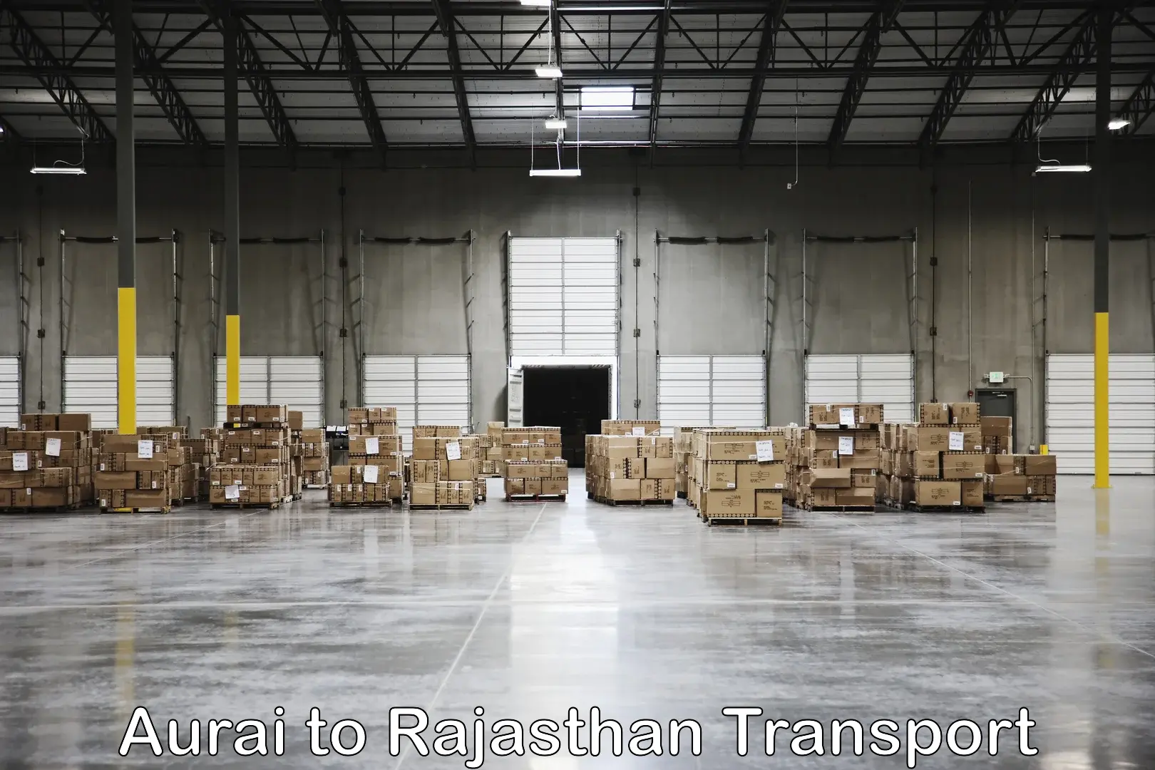 Container transport service Aurai to Anupgarh