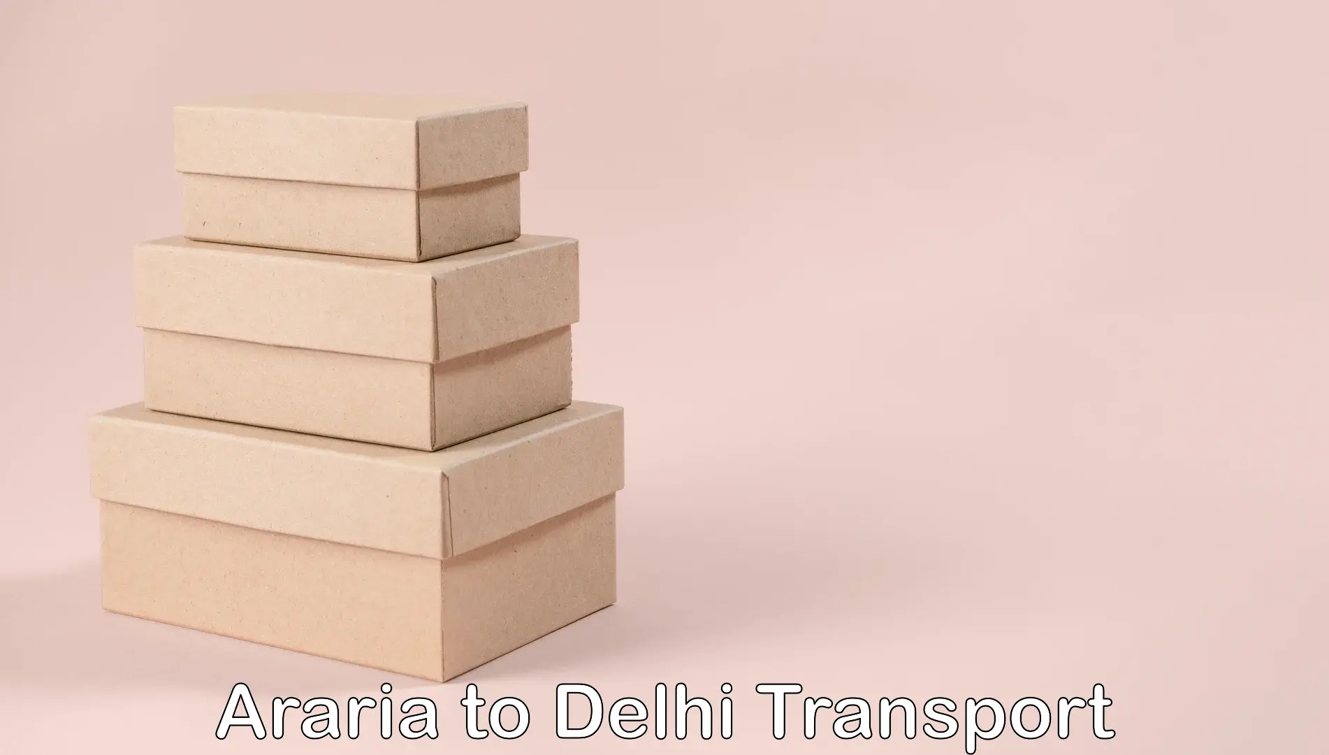 All India transport service Araria to Jamia Hamdard New Delhi