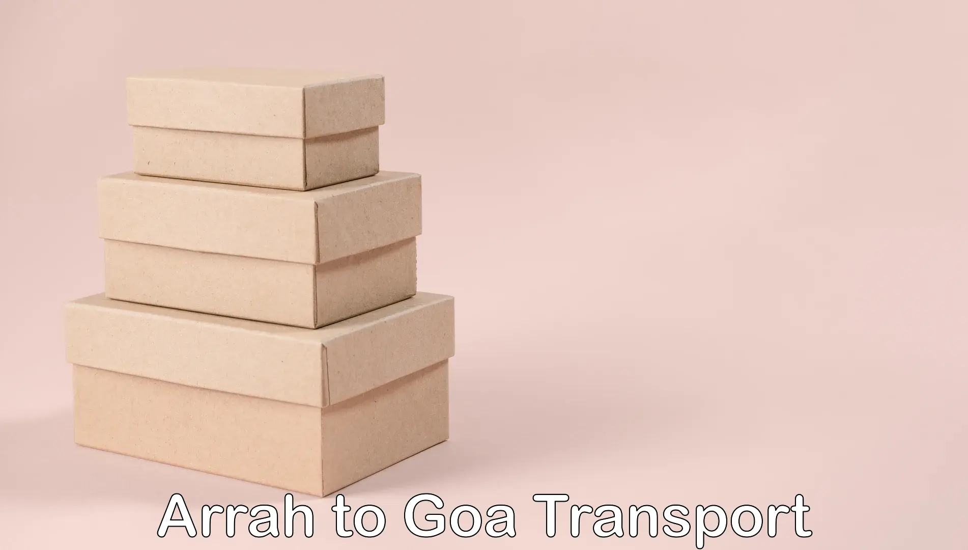Pick up transport service Arrah to Panaji