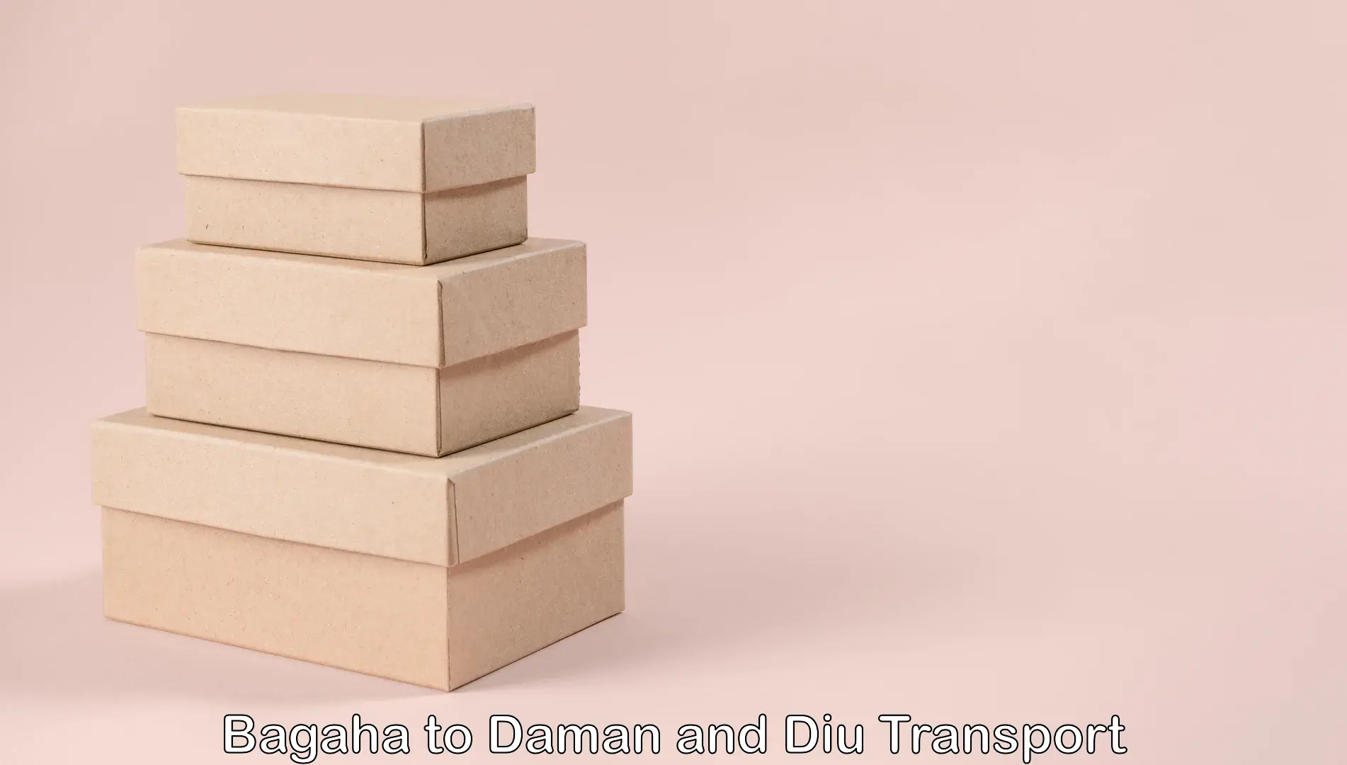 Transportation solution services Bagaha to Daman